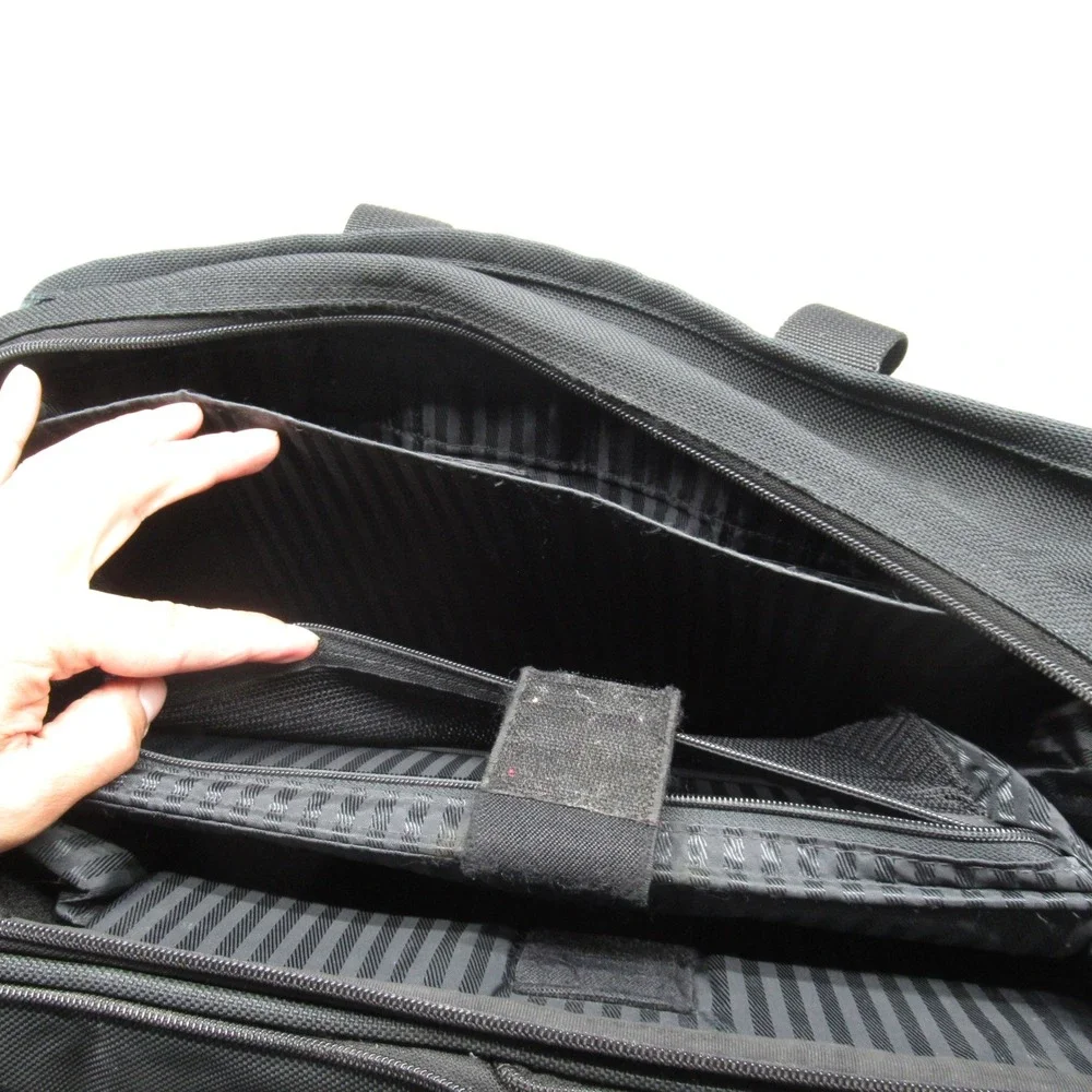 Tumi Expandable‎ Organizer Computer Briefcase Black Heavyweight Laptop 2621d3